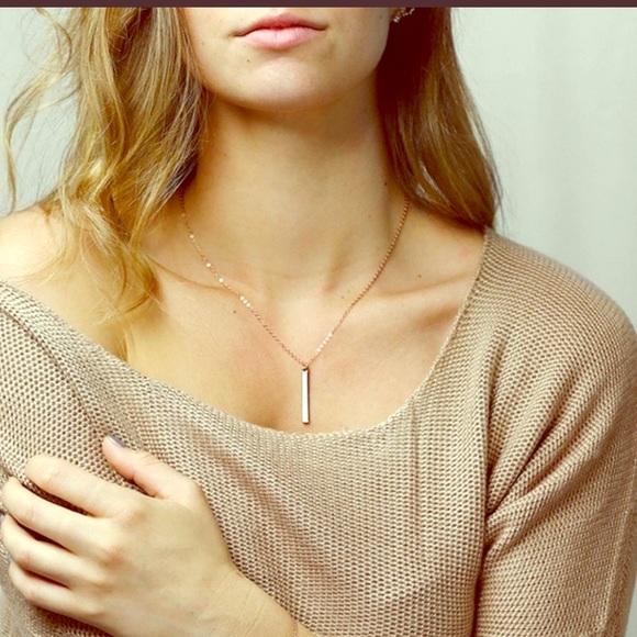 ⭐️MONOGRAMModBarPendant&EtchedHeartNecklace - Picture 3 of 6